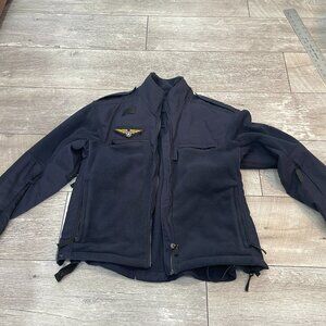 military, law enforcement or aviation fleece Navy crop jacket L - XL